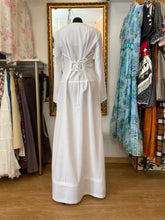 Cargar imagen en el visor de la galería, Vestido Caftán blanco Vintage Original 70's