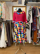 Cargar imagen en el visor de la galería, Vestido Vintage Original 60's con estampado de lunares