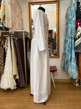 Cargar imagen en el visor de la galería, Vestido Caftán blanco Vintage Original 70&#39;s
